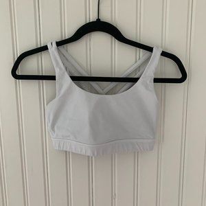 White Lulu Lemon Sports Bra